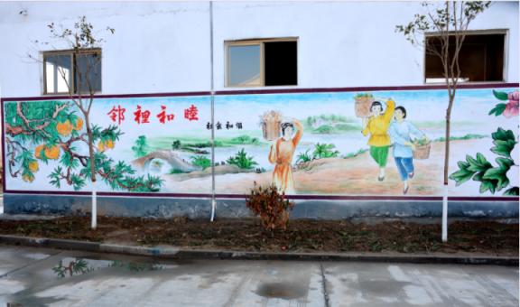 沈丘乡镇文化墙 乡风文明焕发新活力