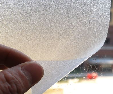 沈丘玻璃门外面粘广告用什么材料好？